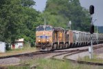 UP Grain Train at Rockview MO